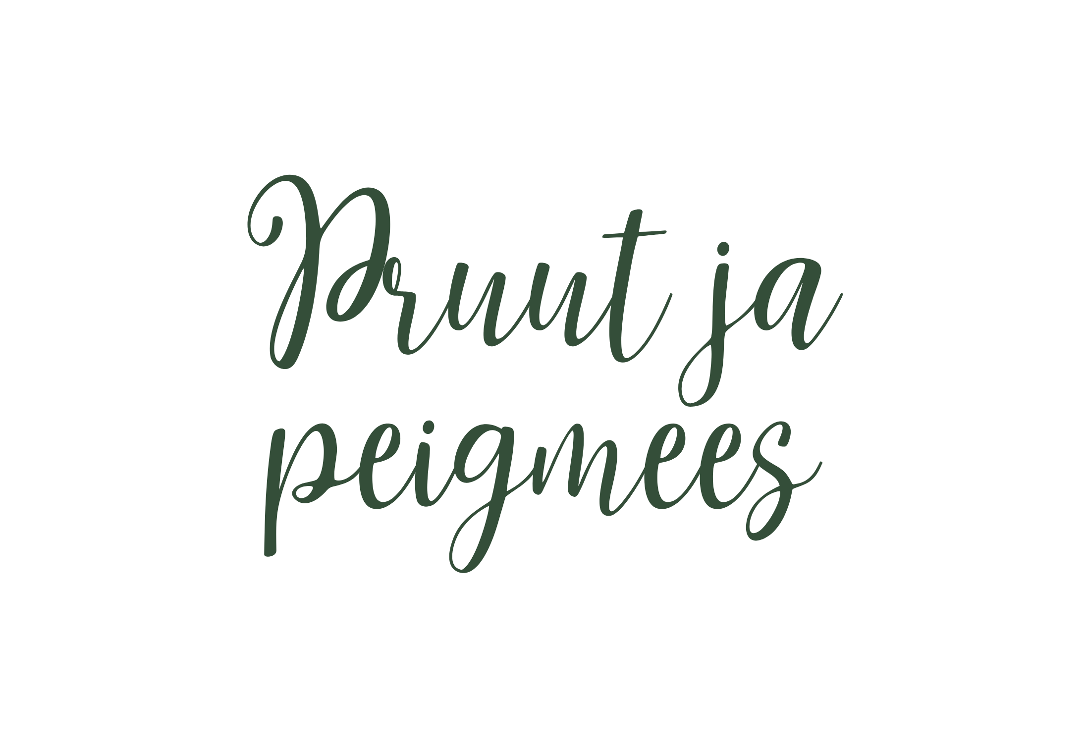 Näidised elegantsetest kalligraafia fontidest ehk kirjatüüpidest, mida saab kasutada pulmakutsete kujundamisel.