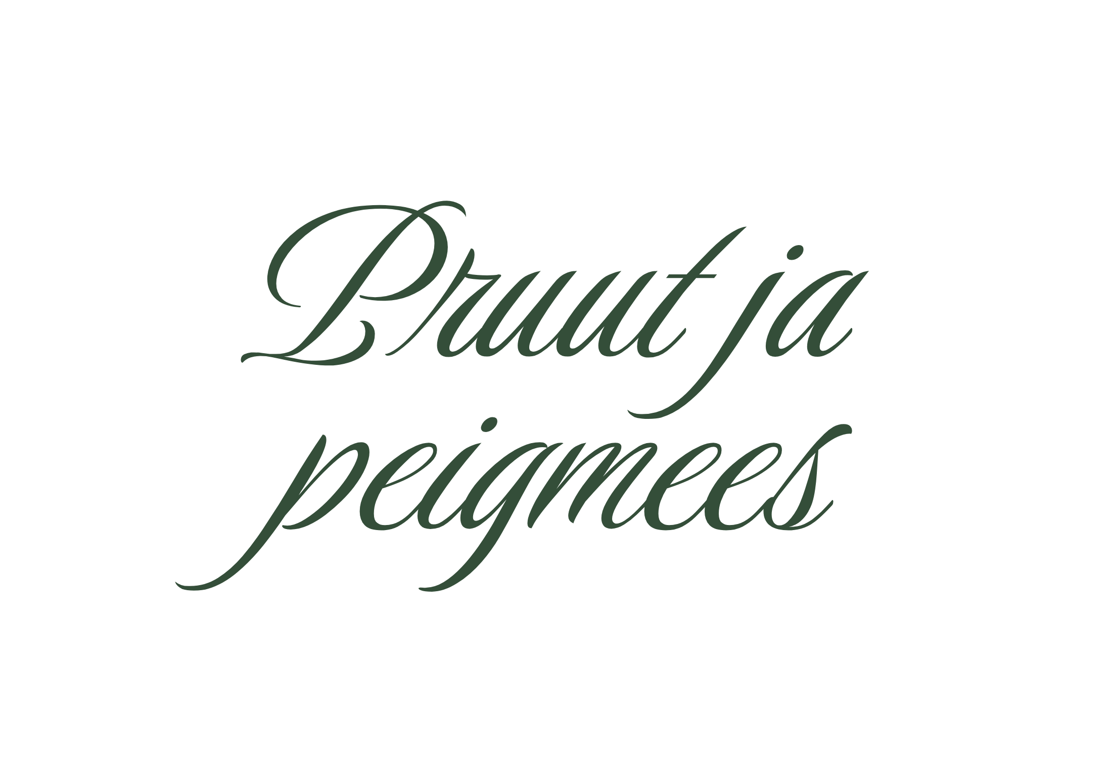 Näidised elegantsetest kalligraafia fontidest ehk kirjatüüpidest, mida saab kasutada pulmakutsete kujundamisel.
